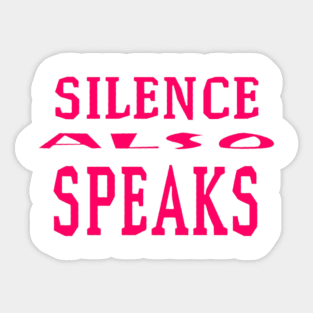 silent therapy quote Sticker